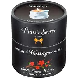 Масажна свічка Plaisirs Secrets Red Wood, 80 мл