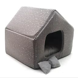 Будиночок для малих собак та котів Zoo-hunt Марсель сірий №2 45х39х40 см