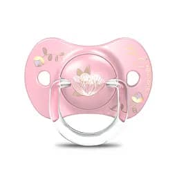 Пустушка фізіологічна Suavinex Gold Edition, 6-18 міс., рожева (307858)