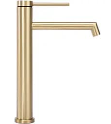 Змішувач для умивальника Rea Foss gold brushed високий (REA-B5319) - мініатюра 2