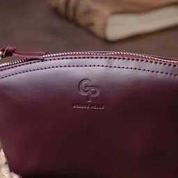 Жіноча косметичка зі шкіри Amelin Grande Pelle 11300 сливова - мініатюра 8