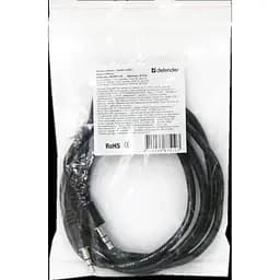 Кабель AUX Audio 3.5мм M/M 1.5м JACK01-05 чорний Defender