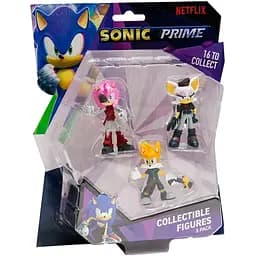 Набір ігрових фігурок Sonic Prime Ребел - Руж, Тейлз, Рості Роуз, 6,5 см (SON2020C) - мініатюра 2