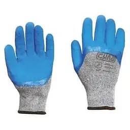 Рукавички Сила зі спіненим латексним покриттям р10 сіро-сині