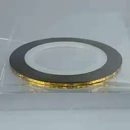 Лента для дизайна ногтей striping tape B127, 02 Laser golden Лазерный золотистый