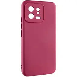 Чохол TPU GETMAN Liquid Silk Full Camera для Xiaomi 13 Бордовий / Marsala - мініатюра 2
