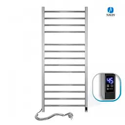 Электрический полотенцесушитель Navin Классик Квадро 500x1200 Sensor с таймером, левый 10-016153-5012, Хром, Левое, Электронный