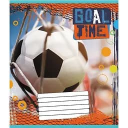 Зошит учнівський "М'яч" Leader 012-510027C-1 в косу лінію, 12 аркушів