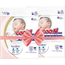 Підгузки на липучках GOO.N Plus для новонароджених NB (до 5 кг) 152 шт.