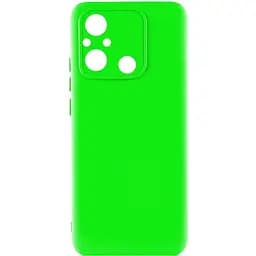Чохол Getman TPU Liquid Silk Full Camera для Xiaomi Redmi 12C Салатовий/Neon Green