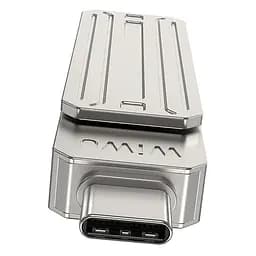 Флеш-накопичувач WIWU Wi-FD001 3in1 (USB-A/C/L) USB 3.0, 64GB Silver - мініатюра 5