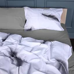 Простирадло MirSon Сатин 22-1400 Feather Touch 110х160 см (2200010566574) - мініатюра 4