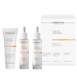 Набор Christina Forever Young Absolute Contour Kit: Absolute Contour Serum 30 мл + 3Luronic Serum 30 мл + Chin & Neck Remodeling Cream 50 мл