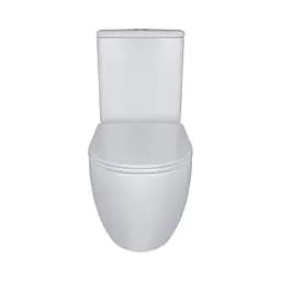 Унітаз-компакт Qtap Robin Ultra Quiet безободковий з сидінням Soft-close QT13222128AUQ1W, Білий - мініатюра 3