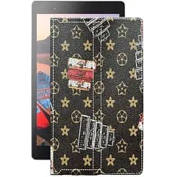 Чохол StatusCASE з екошкіри для планшету Lenovo Tab 3 Plus TB-8703X Луі-Вітон-коричневий