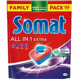 Таблетки для посудомийної машини Somat All in 1 Extra 125 шт.