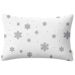 Наволочка Cosas Snowflakes silver фланелева 50х70 см срібляста (Flannel_SnowflakesSilver_50x70)