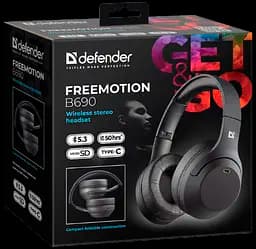 Навушники Defender FreeMotion B690 Bluetooth чорний (63690) - мініатюра 8