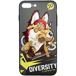 Чохол-накладка PUZOO TPU with UV Printing Punk Phone iPhone 7 Plus/8 Plus Black