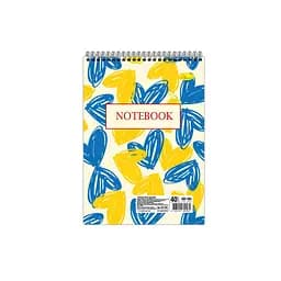 Блокнот "The heart of Ukraine" А6 Апельсин АП-1907-2, 40 листов, пружина сверху