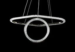 Люстра стельова LED Splendid Ray LF9809/2, 2 лампи, регульована температура світла, золотий метал, сучасний стиль для дому - мініатюра 3