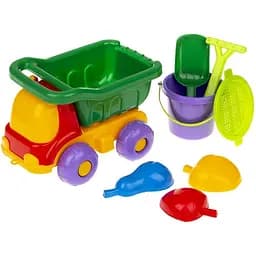 Дитяча іграшкова машина Colorplast "Бджілка" C0039 з набором для пісочниці Зелений