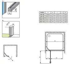 Душові двері Radaway Torrenta DWJ 110 см 31940-01-05N - мініатюра 5