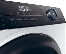 Пральна машина Haier фронтальна, 9кг, 1400, A, 55см, дисплей, пара, інвертор, білий (HW90-BP14939-S) - мініатюра 7