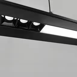Лінійний LED світильник у чорному корпусі 120 см | Line F | Арт. H39L-1200 BK - мініатюра 2
