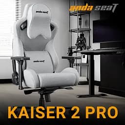 Крісло ігрове Anda Seat Kaiser 2 Pro Size XL Gray Linen Fabric (AD12YXL-17-G-F-G01) - мініатюра 5
