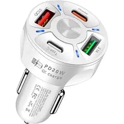Зарядное устройство Xiamen 2USB 2Type-C PD20W QC 3.0 White (050552)