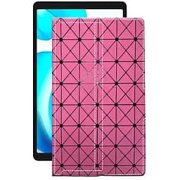 Чехол StatusCASE из экокожи для планшета Realme Pad Mini Розовый ромб