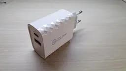 Зарядний адаптер блок на 2 виходи APD-180 20 W USB-A + USB C - мініатюра 2