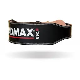 Пояс для важкої атлетики MAD MAX Leather MFB 245, Black - M