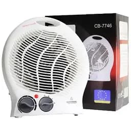 Тепловентилятор (дуйка) Crownberg CB-7746 спіральний зі світлодіодним регулятором температури, 2 рівнями захисту й автономним вимкненням під час перегрівання 2000 Вт