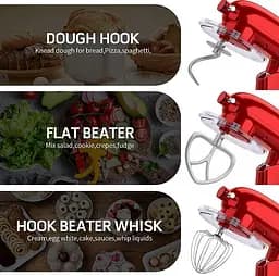 Кухонний комбайн планетарний Cookdeyi міксер тістоміс 1800 Вт чаша 8 л SM 1522NM red - мініатюра 7