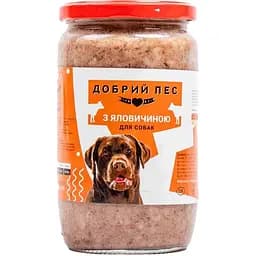 Влажный корм для собак Добрый Пес с говядиной 470 г