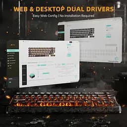 Ігрова магнітна клавіатура ATTACK SHARK R68 HE / Дротове підключення / Magnetic Switch / Black Carbon - мініатюра 6