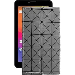 Чохол StatusCASE з екошкіри для планшету Prestigio MultiPad Wize 4137 4G Сірий ромб