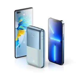 Акумулятор зовнішній Baseus Bipow Pro Digital Display 20000 mAh 22.5W PPBD030003 / PPBD2-20 блакитний - мініатюра 2
