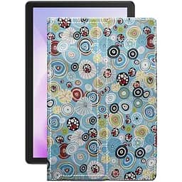 Чехол StatusCASE из экокожи для планшета Cubot Tab 10 Круги-цветные