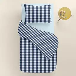 Комплект постільної білизни Cosas Navy check Підлітковий синій (NavyCheck_El90-58LightBlue_155) - мініатюра 2