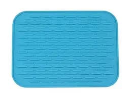 Силиконовый коврик для сушки посуды Supretto, голубой (4874-0001)
