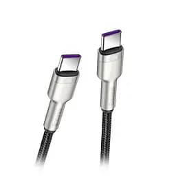 Кабель Baseus Cafule Cable USB-C to USB-C Cable 100W 2m Silver (CATKLF-X09) - мініатюра 2