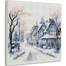 Алмазна мозаїка Santi Зима 40х40 см на підрамнику (955149)