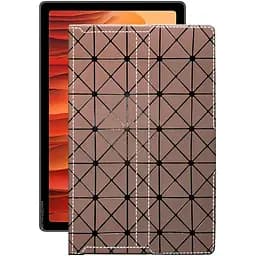 Чохол StatusCASE з екошкіри для планшету Samsung Galaxy Tab A7 10.4 2020 (T500) Коричневий ромб