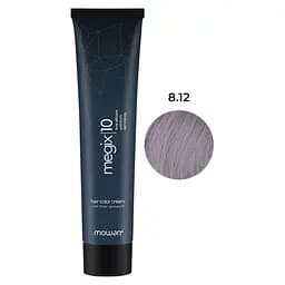 Краска для волос с низким содержанием аммиака Megix10 Mowan 8.12 светло-пепельный блонд ирис 100 мл