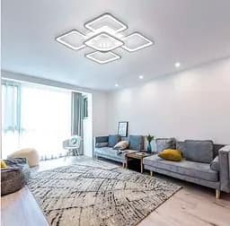 Світлодіона LED люстра з RGB підсвіткою на основі Line.F A 2281/4+1S RGB WH - мініатюра 2