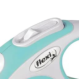 Рулетка Flexi New Comfort для собак стрічка розмір XS 3 м блакитна - мініатюра 3