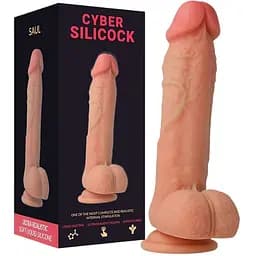 Фалоімітатор на присосці Saul, 21 см Cyber Silicock